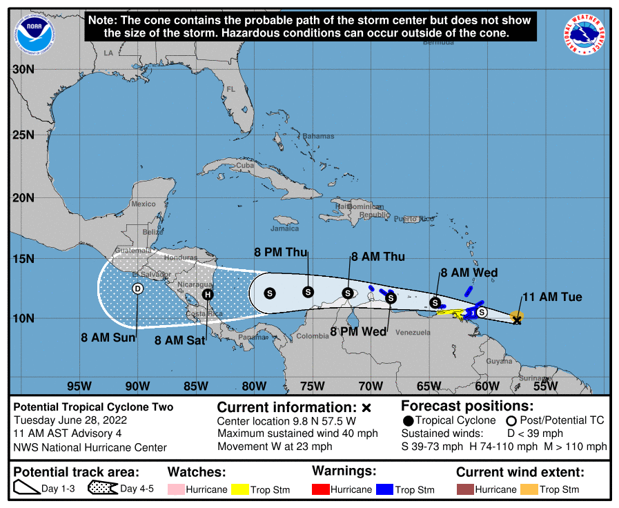 Tropical storm projected to pummel Caribbean Netherlands; Preparations underway
