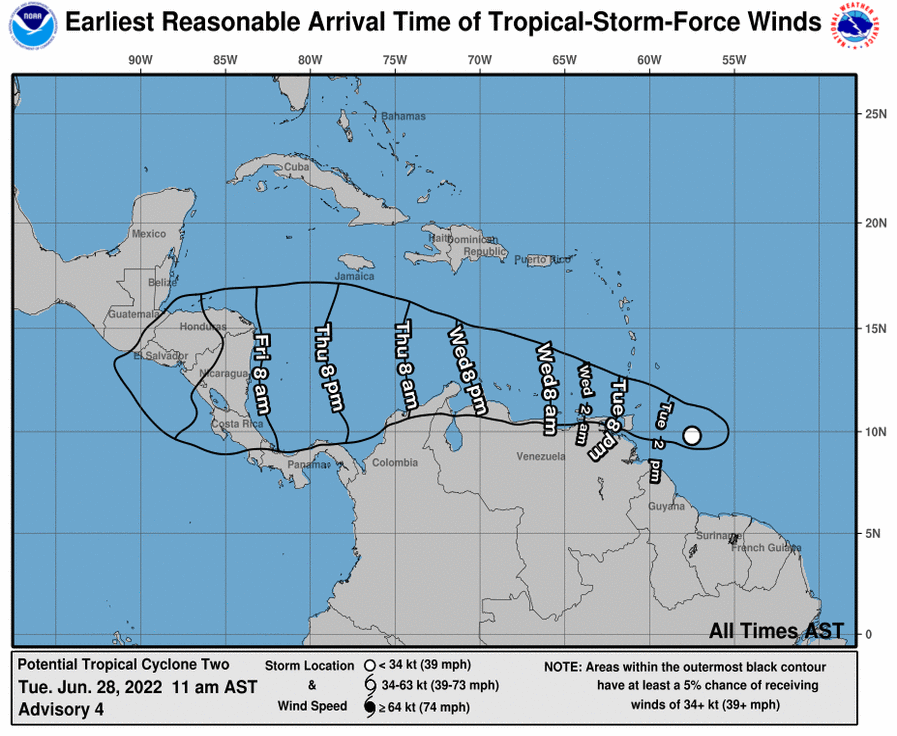 Meteo announces code red for tropical storm