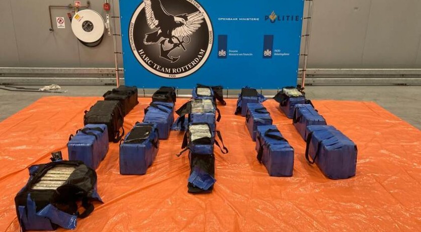 Over €5 billion in cocaine seized at Rotterdam port last year