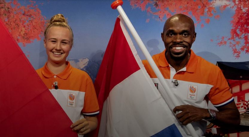 Churandy Martina proud bearer of Dutch flag Olympic Games
