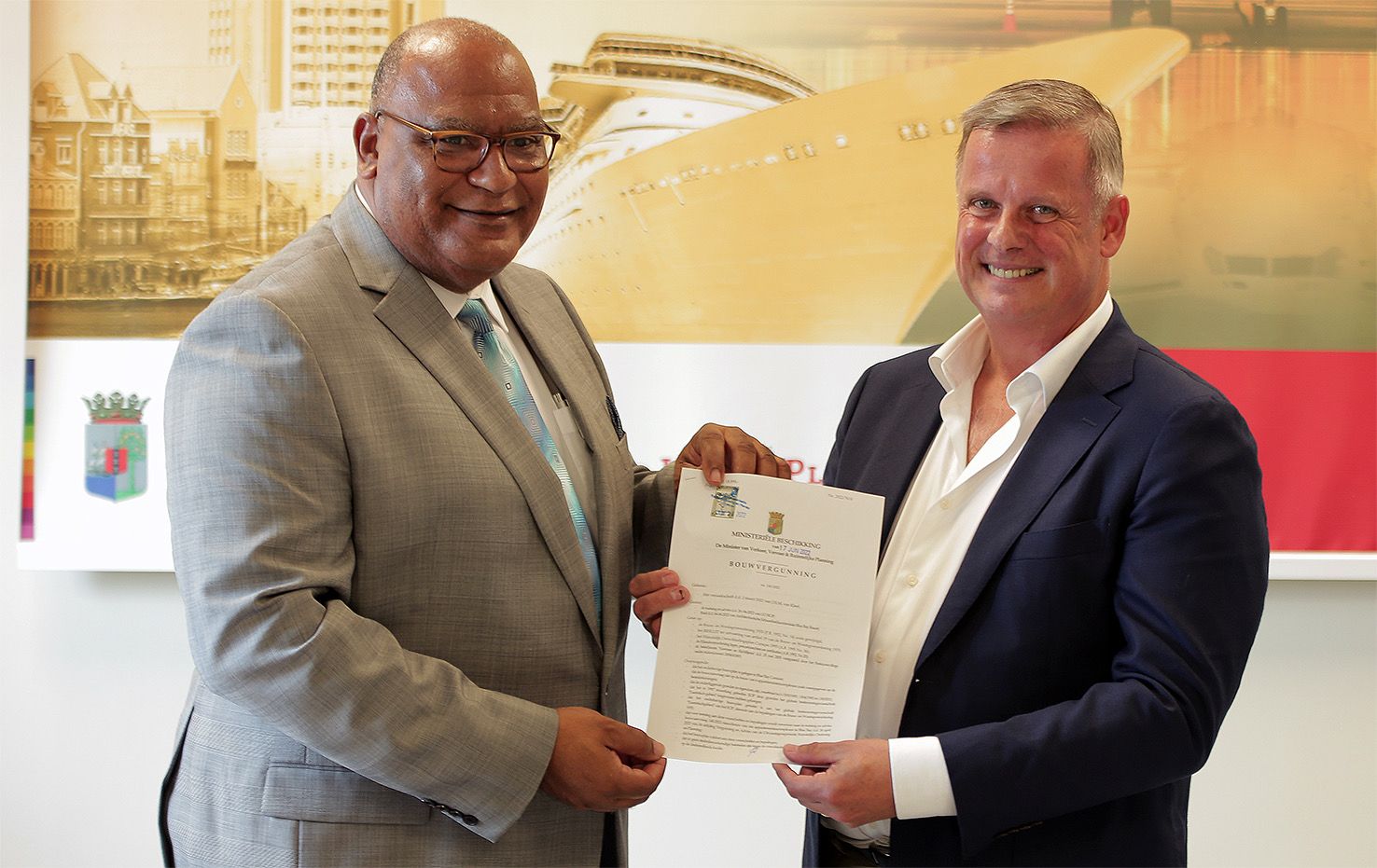 Building permit for new apartment complexes in Blue Bay