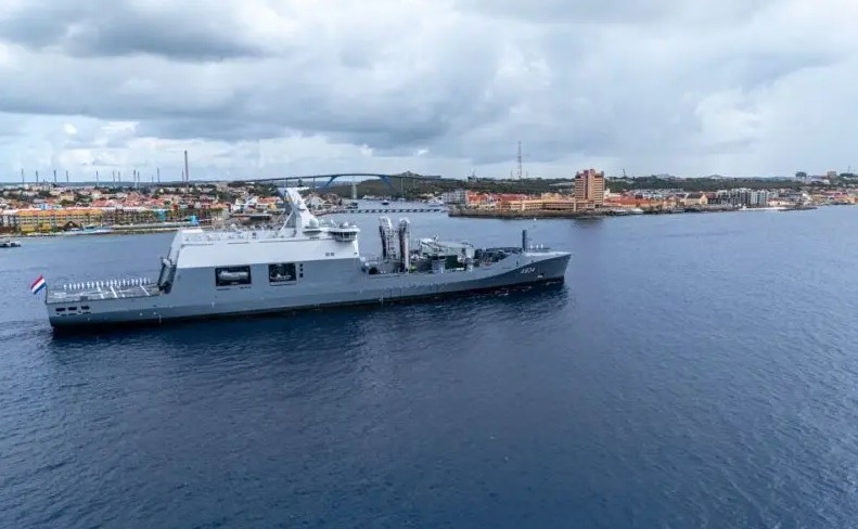 Dutch Navy Support Ship Den Helder Leaves Caribbean After Successful Trials
