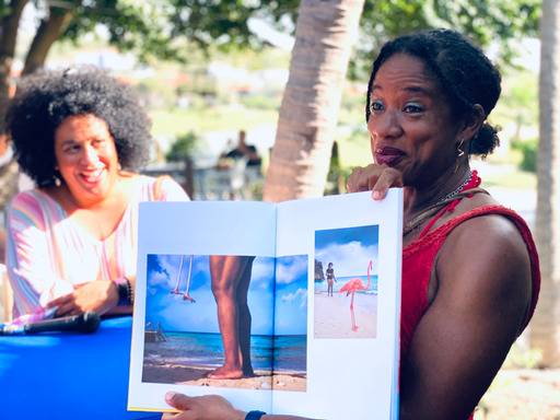 Odette Doest and Bob de Flamingo surprised with book about their special relationship