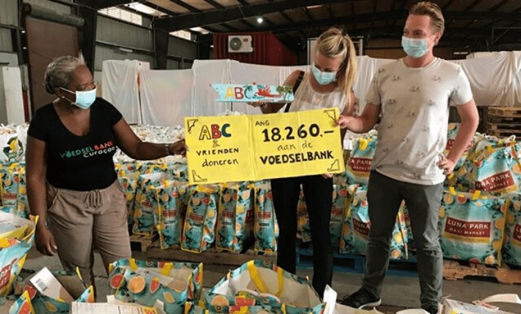 ABC Resort Curacao donates an amount of ANG 18.260, - to the Food Bank on behalf of their guests