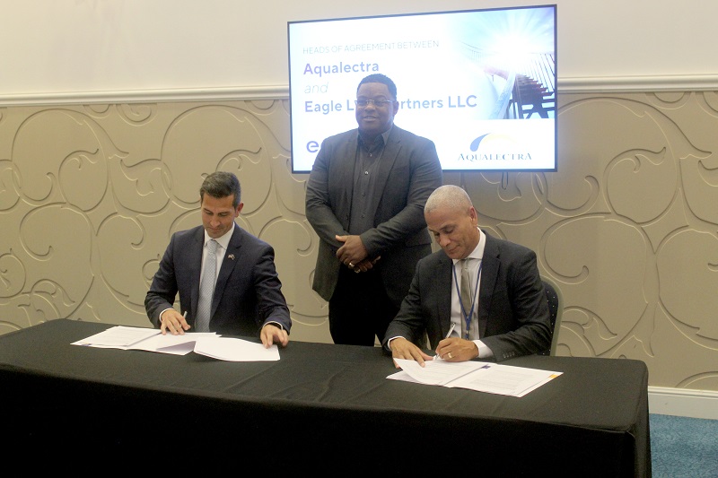 Aqualectra and Eagle LNG sign heads of agreement to start negotiations for durable gas supply to fuel production of electricity