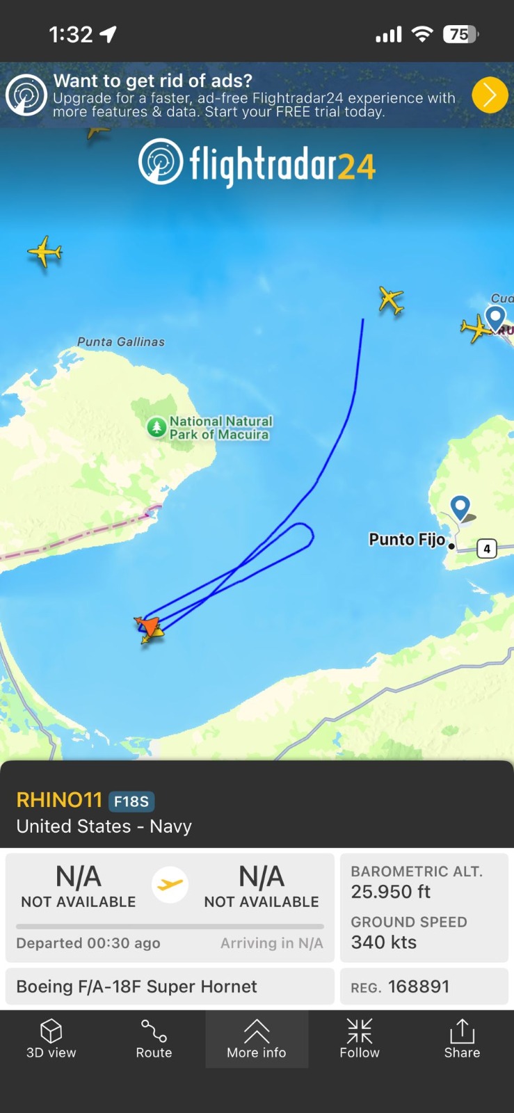 U.S. Fighter Jets Reportedly Enter Venezuelan Airspace — No Official Response from Caracas