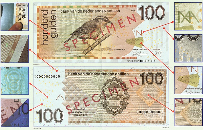 Central Bank: Again counterfeit NAf. 100 banknotes in circulation