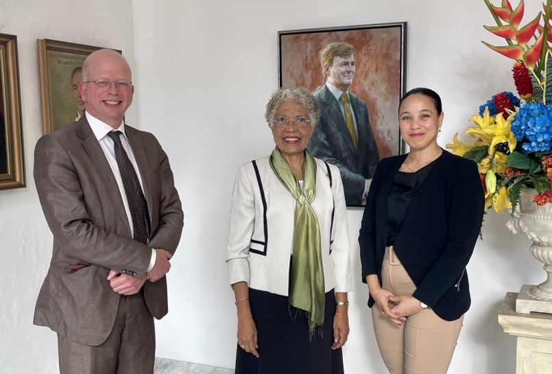 Dutch Bank representatives visit the Governor