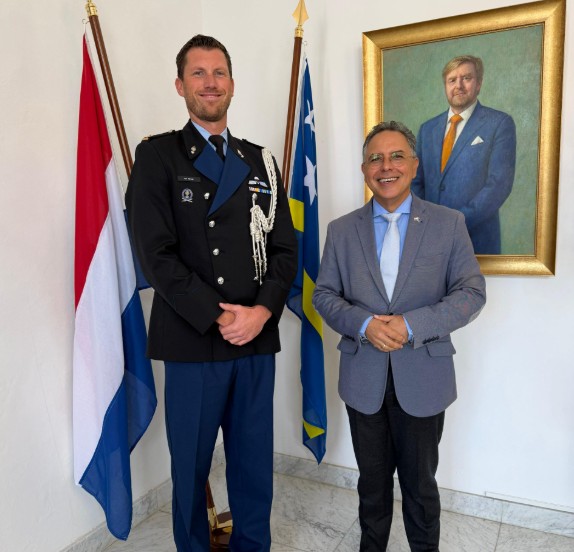 New Royal Marechaussee Commander Visits Governor of Curaçao