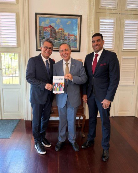Book on Tourism and Well-Being Presented to Curaçao Governor