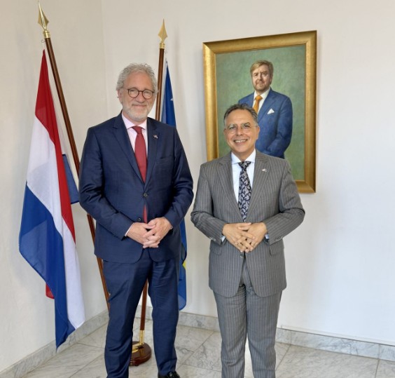 Vice-President of Council of State pays farewell visit to Governor of Curaçao