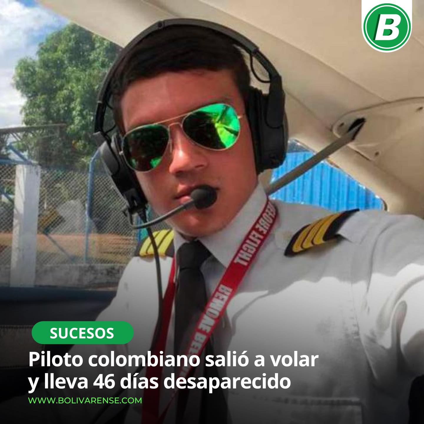 Update: Colombian pilot missing for two months now