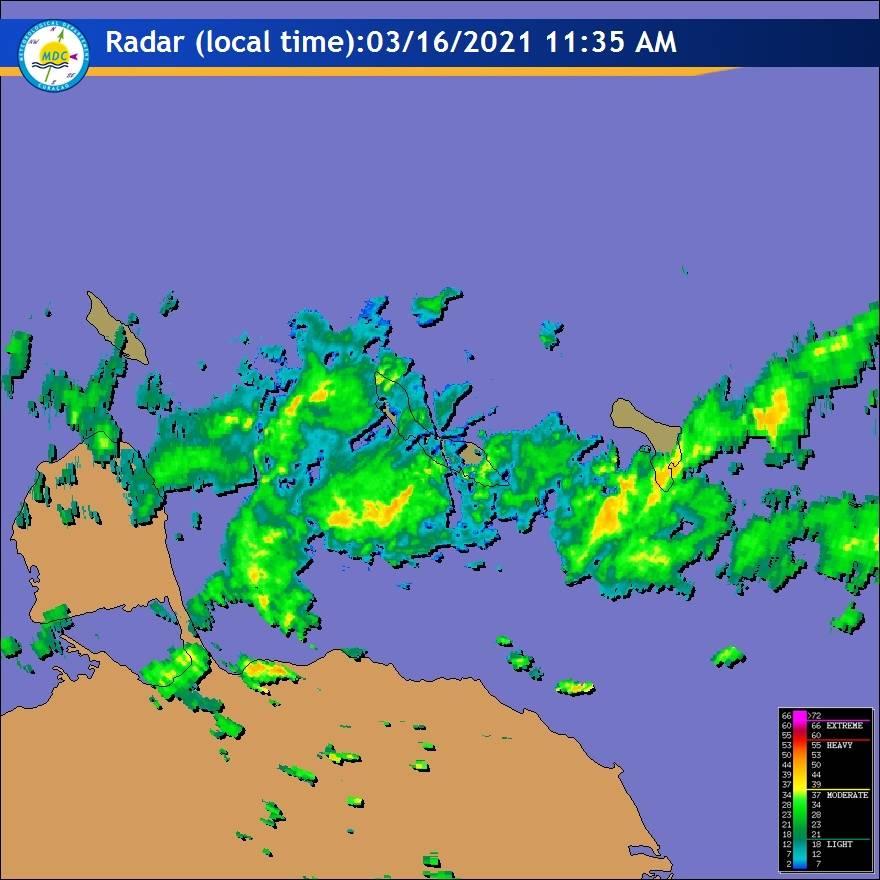 Heavy rainfall in Curaçao