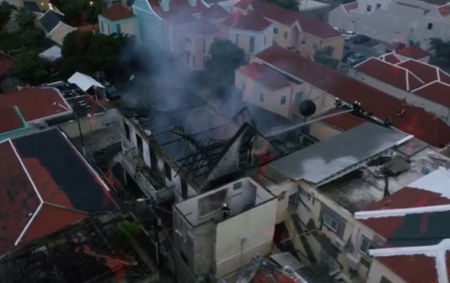 Major fire in Otrobanda this morning