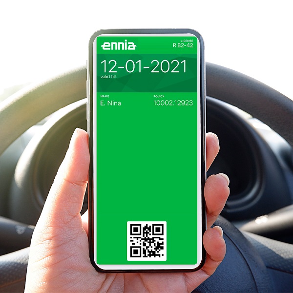 Introduction digital insurance certificate for motor vehicles