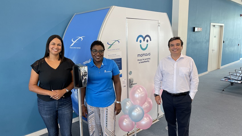 Curaçao International Airport launches its own Mamava pod