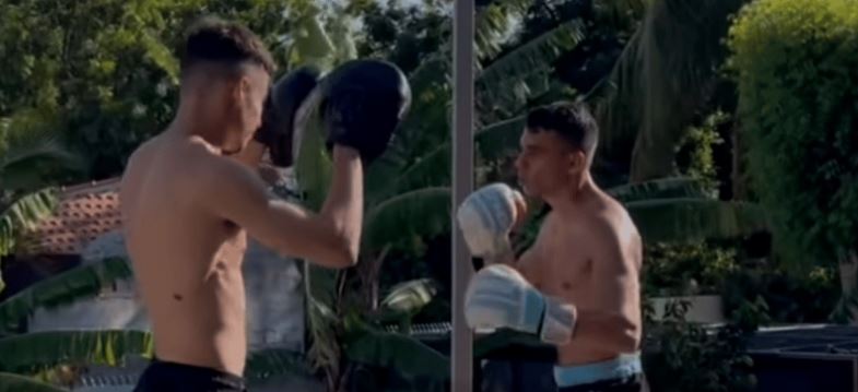 Brothers Barry and Keanu Irausquin from Curacao fight in MMA match