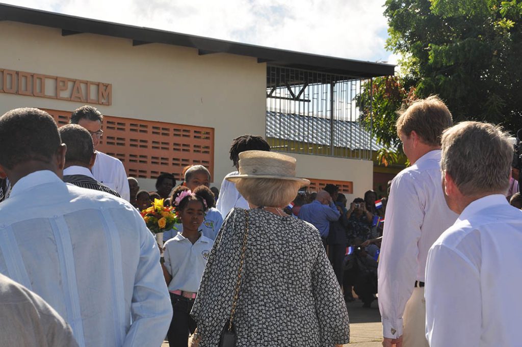 Princess Beatrix on a working visit to Curaçao