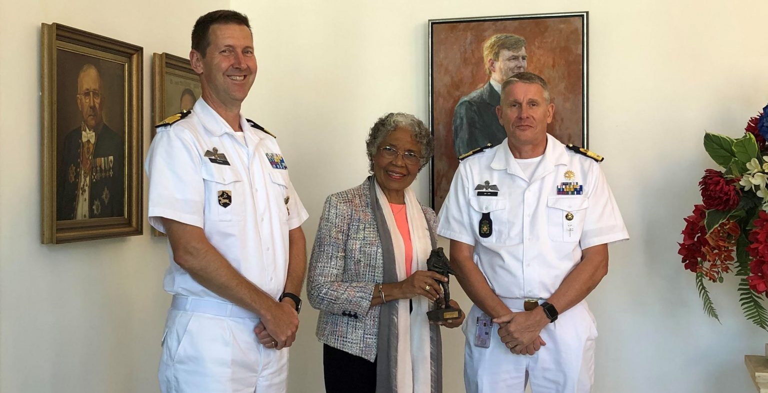 Courtesy visit of the upcoming Commander of the Naval Forces of the Caribbean to the Governor