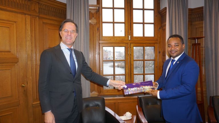 Minister Plenipotentiary Emmanuel visiting Prime Minister Rutte