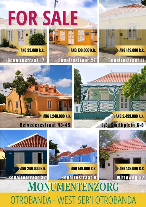 Stichting Monumentenzorg Curaçao sells part of its monumental buildings
