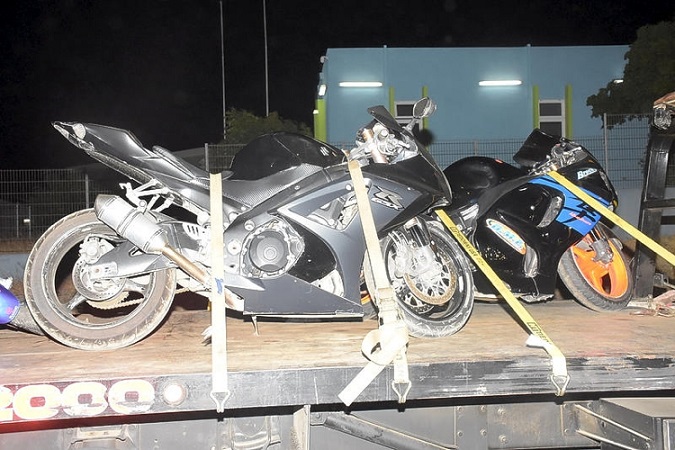 Police seize motorbikes