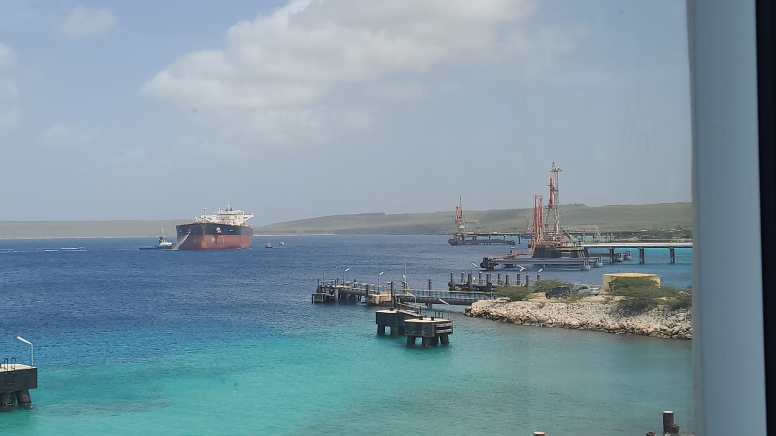 Freud tanker with 550,000 barrels of crude oil in Bullen Bay
