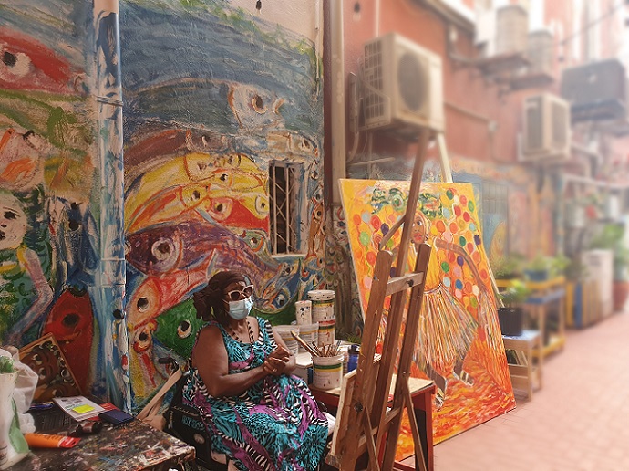 CIBC FirstCaribbean supports Jean Girigori in converting alley in Punda into a cultural experience