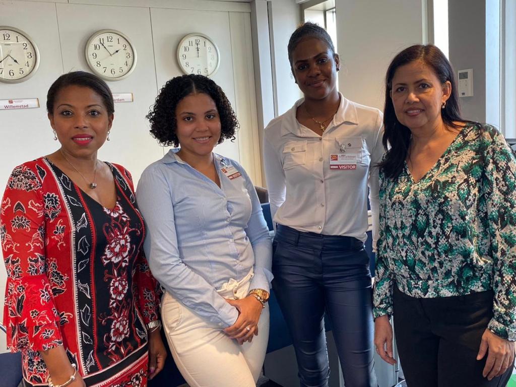 Female students, future bankers, get a first taste of a day in banking at CIBC FirstCaribbean