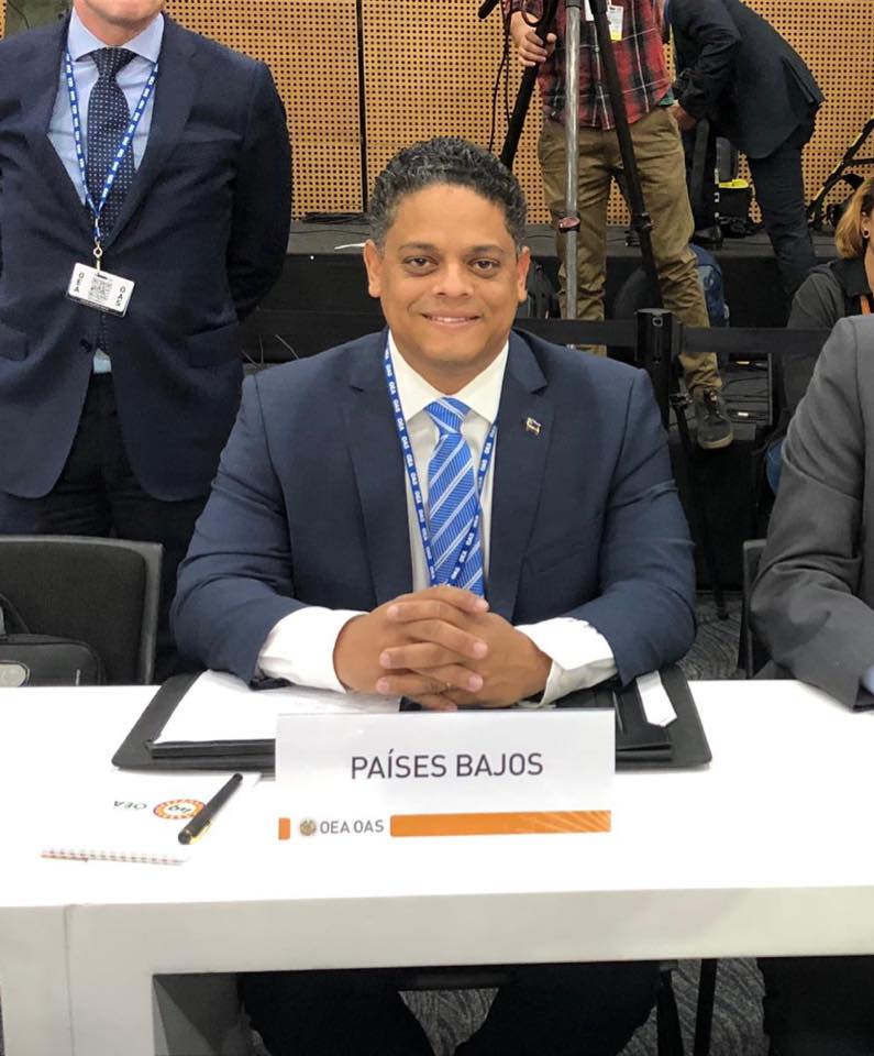 Premier Rhuggenaath represents Dutch Kingdom at OAS 49th General Assembly