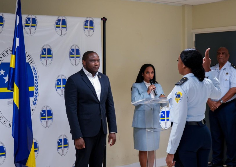 Sixteen New Police Officers Sworn In Ahead of Carnival Season