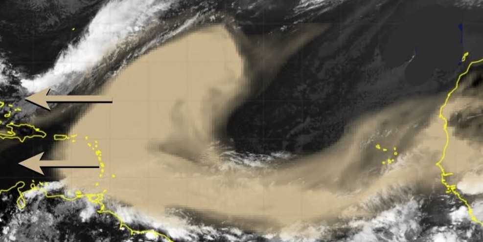 Thick Saharan Dust Cloud Expected Over Curaçao on Monday, Residents with Allergies Urged to Take Precautions