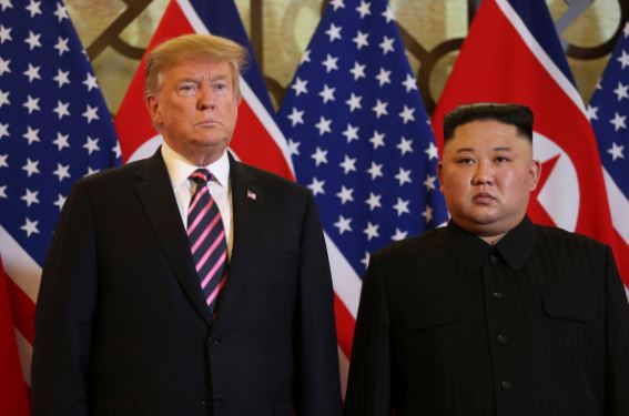 Trump and North Korea's Kim shake hands to kick off second summit