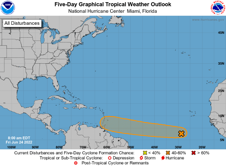 National Hurricane Center warns of tropical depression developing
