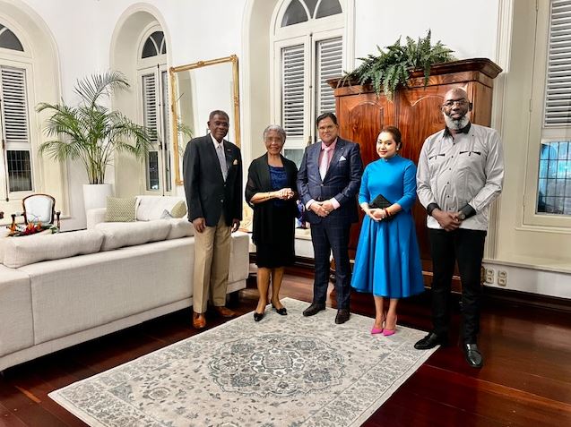 Welcome reception for the President of Suriname