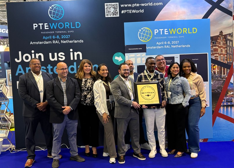 CUR honored with Skytrax Award 2026 for Best Airport Staff in Central America & the Caribbean